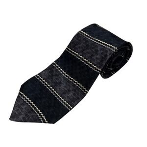 Haggar Collections 100% Silk Necktie Striped Pattern Business‎ Casual USA Made